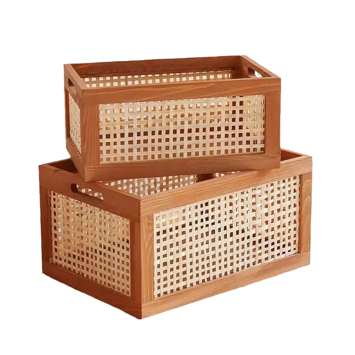 Корзина для хранения из бамбука